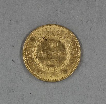 *Une pièce de 20 FF en or 1878