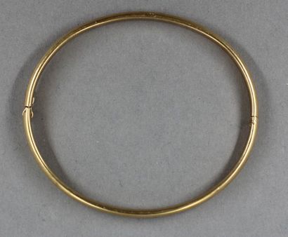 Bracelet rigide articulé en or jaune, pds...