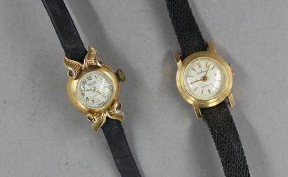 EVIANA - DEN RO
Deux montre de dame à boitier...