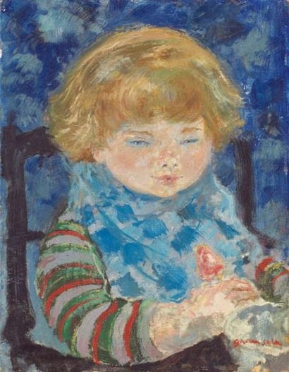 GRAU-SALA Emilio (1911-1975)
« portrait d'enfant,...