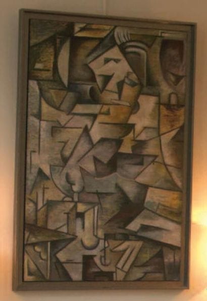 Ecole Moderne
« Composition cubiste »Huile...