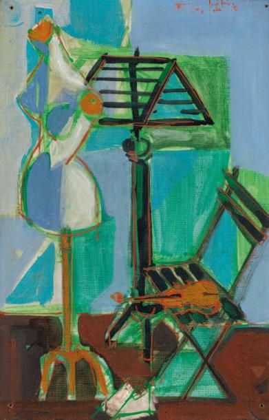 PATRIX Michel (1917-1973)
« Violon et mannequin...