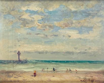 HAMBOURG André (1909-1999)
« A Trouville...
