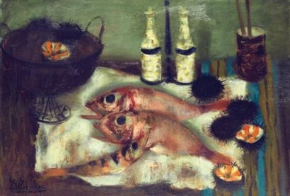 E.BABOULENE (1905-1994)
Deux pageots, 1979....
