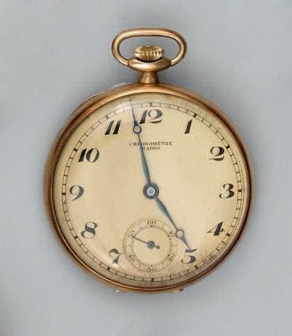 Montre de poche à remontoir au pendant, en...