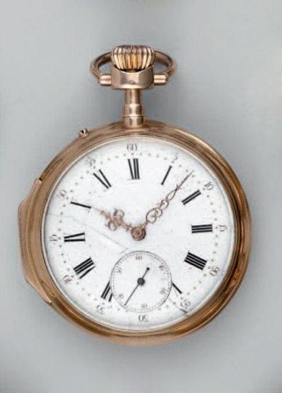 Montre de poche à remontoir au pendant en...
