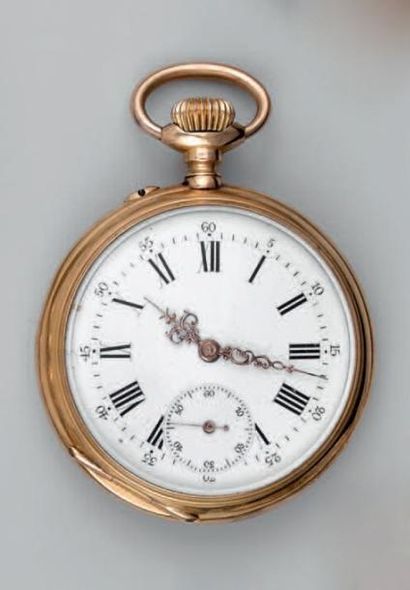 Montre de poche à remontoir au pendant, en...