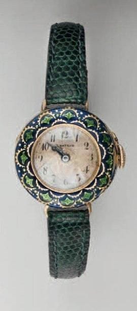 Montre-bracelet de dame, la montre ronde...