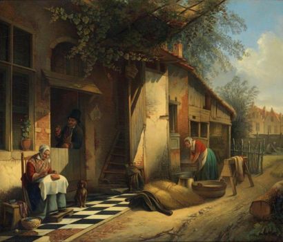 WILDE Auguste de (Attribué à)(Lockeren 1819...
