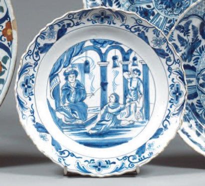 DELFT (fabrique de « L'Aiguière »)
Assiette...