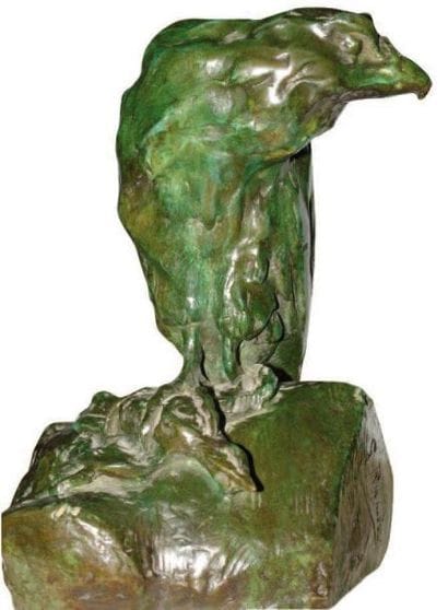 Guido RIGHETTI (1875-1958)
Aigle perché sur...