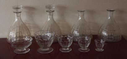 BACCARAT Serving
part of standing glasses...