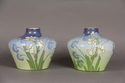 KELLER GUERIN - LUNEVILLE
Deux vases en céramique...