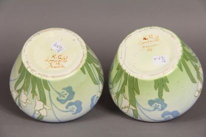 KELLER GUERIN - LUNEVILLE
Deux vases en céramique...