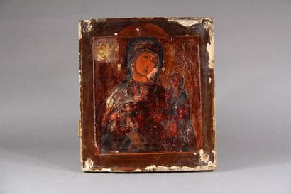 La Vierge Hodighitria de Smolensk 
Icône...