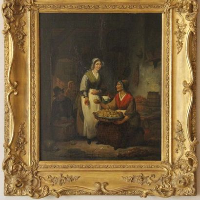 Ecole hollandaise du XIXème s.
La marchande...
