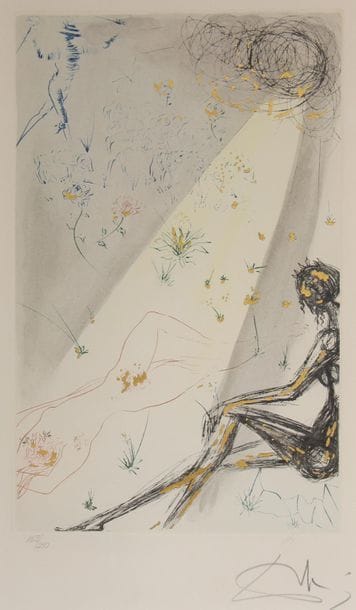 Salvador DALI (1904-1989) 
Le berger, 1971...