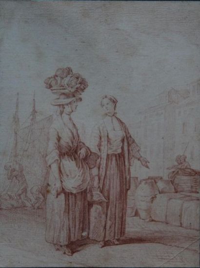 Joseph VERNET (1714-1789) attribué à
Femme...