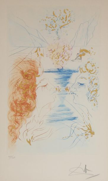 Salvador DALI (1904-1989) 
Le baiser, 1971...