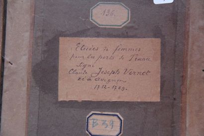 Joseph VERNET (1714-1789) attribué à
Femme...