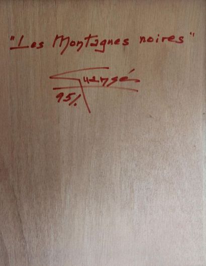 Antonio GUANSE (1926-2008)
Montagnes noires...