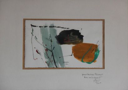 Gailius PRANAS (1928-2015) 
Deux compositions
Gouaches...