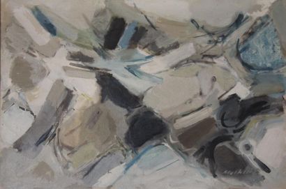 Jason MOLFESSIS (1925-2009) 
Composition
Huile...