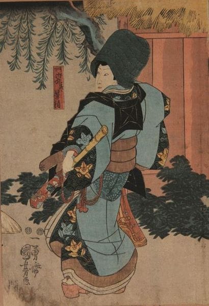 KUNIYOSHI (1797-1861)
Six estampes libres...