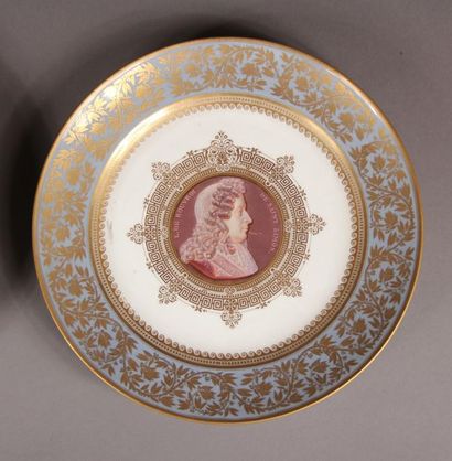 *SEVRES (hard porcelain): Circular porcelain...