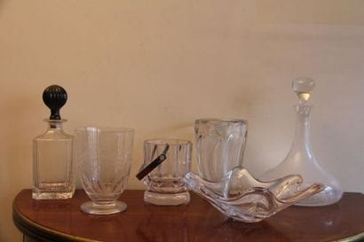 DAUM France et divers
Lot de vases et carafes...