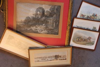 Lot de six gravures divers