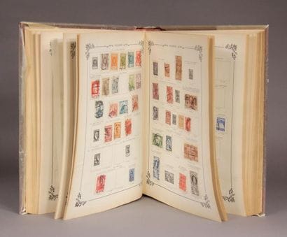 An album of stamps from all over the wor...