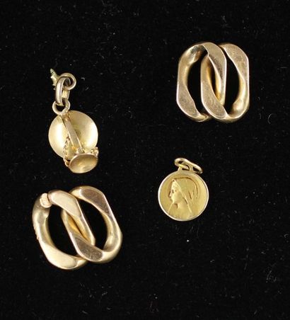 Debris in 18k yellow gold, weight: 9.7 g...