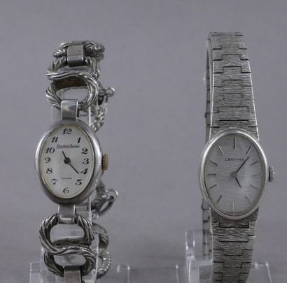 *Constant BEUCHAT - CERTINA
Deux bracelets-montre...