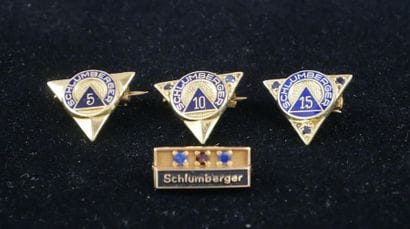 *Four Schlumberger 14k and 18k yellow gold...