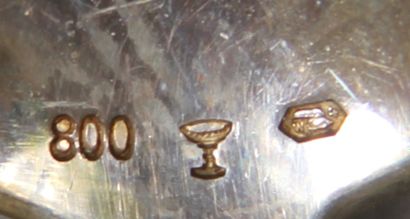 Partie de ménagère en argent 800°/°°, argent...