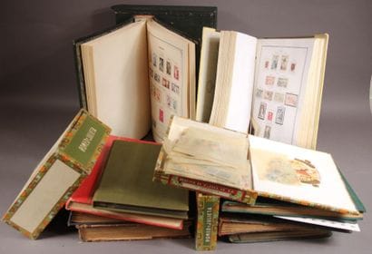 10 binders and 3 boxes: Stamps of the 5 continents...
