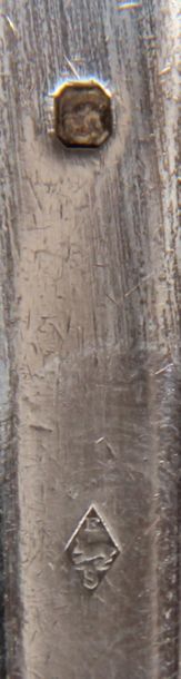 Louche en argent 950°/°° uniplat, pds : 230,5...