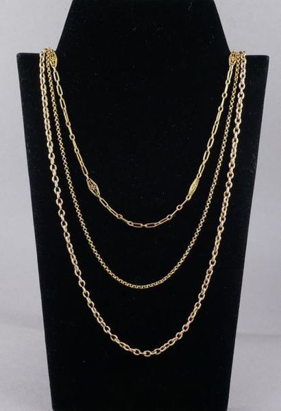 *Three neck chains and one chain element...