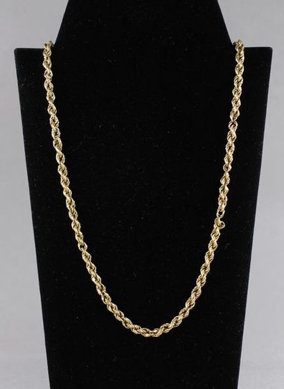 Twisted 18k yellow gold necklace, pds: 9.8...