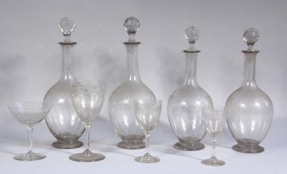 *SAINT LOUIS
partie de service de verres...