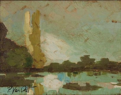 *Piet VAN OST (1930-2015)
Paysage : Le Touquet,...