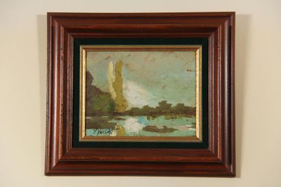 *Piet VAN OST (1930-2015)
Paysage : Le Touquet,...