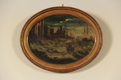 *Ecole du XIXème s.
La tempête
Deux huiles...