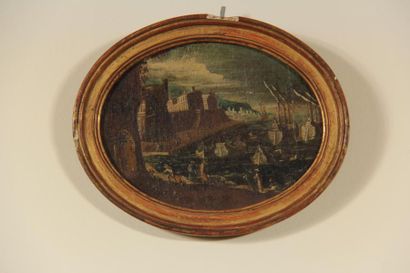 *Ecole du XIXème s.
La tempête
Deux huiles...