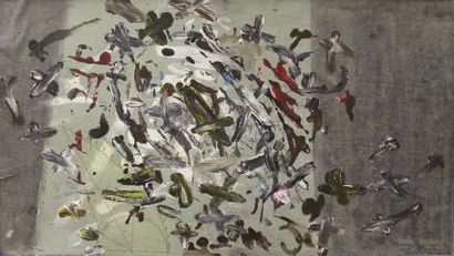 Ecole moderne
Arcady
Huile et encre sur papier...