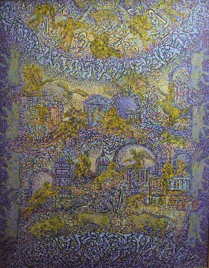 Béatrice BESCOND (1956-)
La cité céleste
Huile...