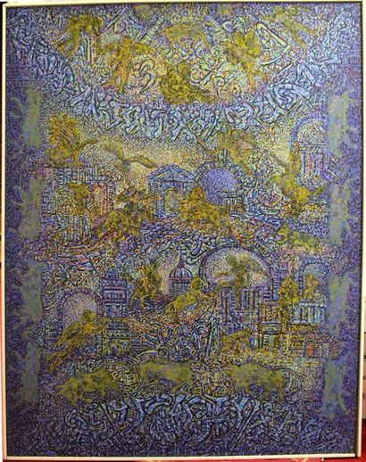 Béatrice BESCOND (1956-)
La cité céleste
Huile...