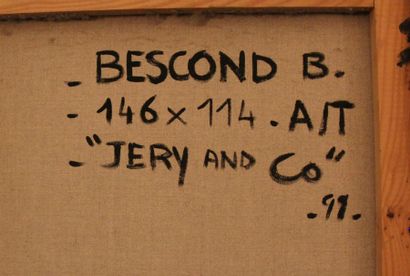 Béatrice BESCOND (1956-)
Jery and co
Huile...