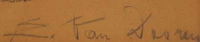 Edmond van DOOREN (1896-1965)
Tête d'homme
Fusain,...